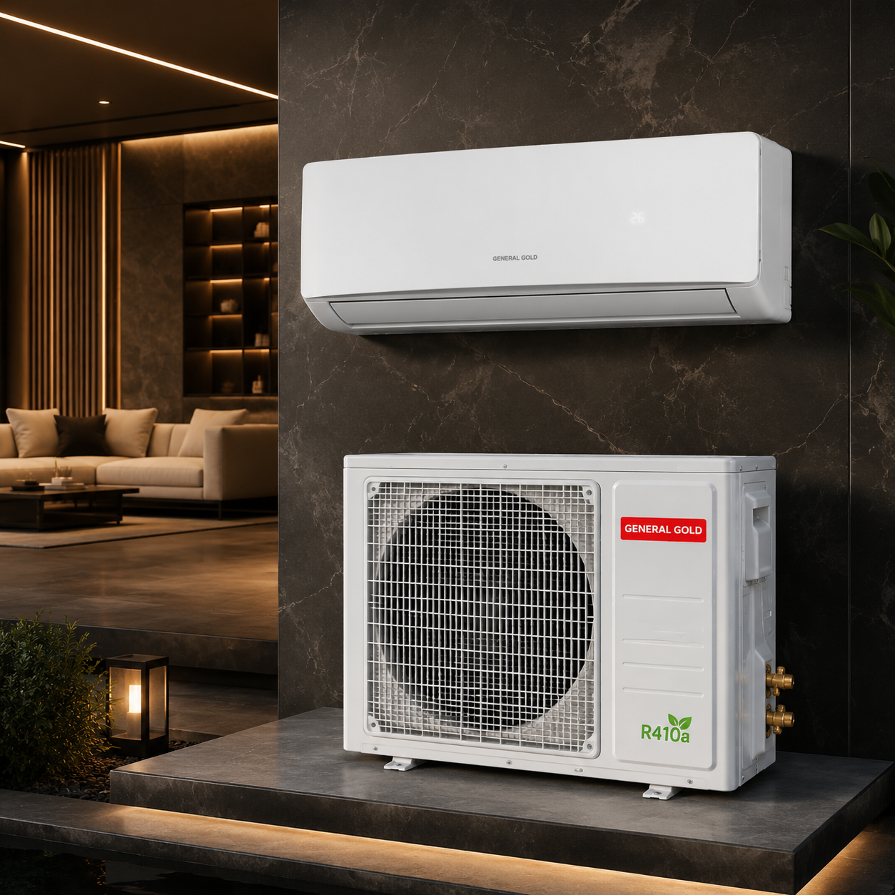 کولر گازی ۱۸۰۰۰جنرال گلد مدل پلاتینیوم دور ثابت NEW GG-MS18000 Platinum 2025