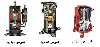  کولر گازی موتور سنگین و موتور سبک